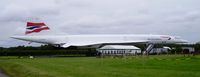 G-BOAC @ EGCC - on display at the viewing area at Manchester Airport - by Chris Hall