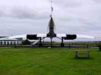 G-BOAC @ EGCC - on display at the viewing area at Manchester Airport - by Chris Hall