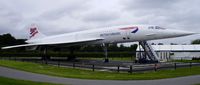 G-BOAC @ EGCC - on display at the viewing area at Manchester Airport - by Chris Hall