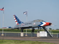 56-3825 @ KAUH - F-100 SUPER SABRE AT AURORA - by Gary Schenaman