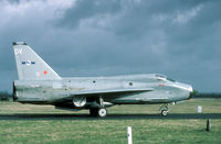 XS419 @ EHLW - For an exercise a couple of Lightnings operated out of Leeuwarden to act as 'MiG-21'. Hence the RED star on the fin. - by Joop de Groot