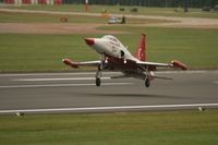 70-3027 @ EGVA - Taken at the Royal International Air Tattoo 2008 during arrivals and departures (show days cancelled due to bad weather) - by Steve Staunton