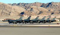92-3888 @ LSV - F-16C 92-3888 & others at Nellis AFB - by J.G. Handelman