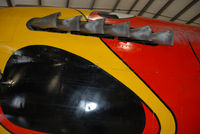 N1195N @ S67 - Parrot head P40 on display at Warhawk Air Museum. - by Bluedharma