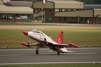 70-4017 @ EGVA - Taken at the Royal International Air Tattoo 2008 during arrivals and departures (show days cancelled due to bad weather) - by Steve Staunton