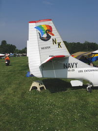 N6325K @ OSH - 1947 Republic RC-3 SEABEE, Lycoming GSO&IGSO-480 pusher, tail - by Doug Robertson