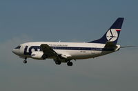 SP-LKC @ EBBR - flight LO235 is descending to rwy 25L - by Daniel Vanderauwera