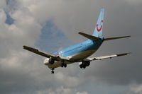 OO-JAM @ EBBR - several seconds before landing on rwy 25L - by Daniel Vanderauwera