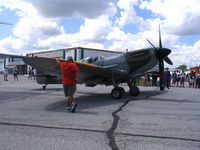 C-GVZB @ CYQG - Mike Potter's Spitfire MKXVI  @  YQG (Windsor  Ontario Canada) - by ERIK BILLING