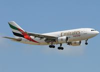 A6-EFA @ LEBL - Emirates cargo on final to RWY 25R. - by Jorge Molina