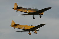 G-AKPF @ EGTH - 45. G-AKPF and G-AJRS in formation at Shuttleworth Evening Air Display 16 Aug 2008 - by Eric.Fishwick