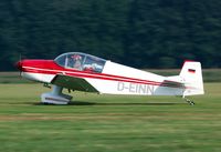 D-EINN @ EBDT - This Jodel was photographed during its take off run from Schaffen. A nice participant to the naual old timer fly in.