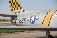 51-2826 @ KONO - Sabre Parked at Ontario Airport. Korean War combat veteran. Part of Project GunVal. Part of the Merle Maine collection - by Bluedharma