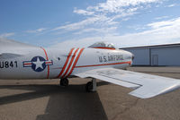 53-841 @ KONO - Sabre Parked at Ontario Airport. Part of the Merle Maine collection - by Bluedharma