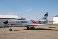 53-841 @ KONO - Sabre Parked at Ontario Airport. Part of the Merle Maine collection - by Bluedharma
