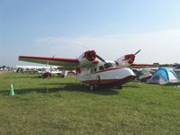 N744G @ OSH - 1944 Grumman G-44 WIDGEON, two Lycoming GO-435 C&D for original Ranger 6-440C5 200 Hp in-lines - by Doug Robertson