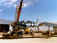N9964Z @ FTW - CAF Corsair headed to LTV for rebuild.