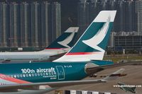 B-LAD @ VHHH - 100th aircraft - Cathay Pacific - by Michel Teiten ( www.mablehome.com )