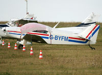 G-BYFM @ LFBH - PArked in the grass for the night... - by Shunn311