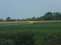 N1012D - Air Tractor AT-401 crop dusting a soybean field in Cass County, Nebraska - by Captain Packrat