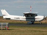 F-HARJ @ LFBH - Arriving from flight and rolling to the grass for a night stop - by Shunn311