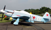 D-FJAK @ EGSX - Yakovlev -3UA at North weald