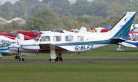 G-BLFZ @ EGSX - Piper Navajo at North Weald