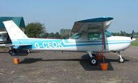 G-CEOK @ EGSX - Cessna 150 at North Weald - by Terry Fletcher