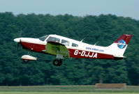 G-DJJA @ EBDT - landing at Schaffen-Diest for the old timer fly in. - by Joop de Groot