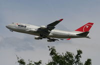 N676NW @ DTW - Northwest 747-400 - by Florida Metal