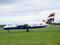 G-LGND @ EGPF - Loganair SF.340B in the colour scheme of BA - by Mike stanners