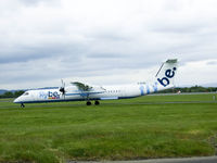 G-ECOA @ EGPF - FLYBE Dash8Q-402 - by Mike stanners