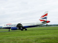 G-EUOA @ EGPF - BA A319 Taxiing out at Glasgow on flt SHT7Y - by Mike stanners