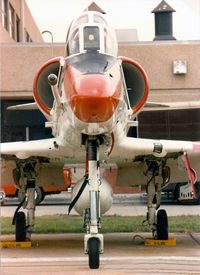 158118 - USN Skyhawk at the former DAllas Naval Air Station