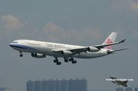 B-18806 @ VHHH - China Airlines approaching runway 25R - by Michel Teiten ( www.mablehome.com )