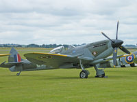 G-OXVI @ EGSU - Spitfire LF.XVIE/Duxford - by Ian Woodcock