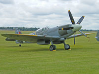 G-BUOS @ EGSU - Spitfire FR.XVIIIe/Duxford