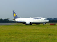 D-ABXZ @ EGPH - Lufthansa B737 Taxiing into EDI on flight DLH1MF - by Mike stanners