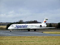 EC-GOU @ EGPH - Spanair MD-83 Taxiing into Edinburgh airport - by Mike stanners