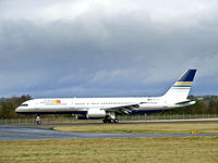 EC-ISY @ EGPH - Privilage style B757 Arriving at Edinburgh airport - by Mike stanners