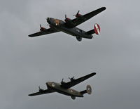 N224J @ YIP - B-24s in formation - by Florida Metal