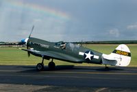 F-AZKU @ EGSU - The weather during the Flying Legends was as legendary as the airshow itself.