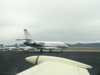 N227QS @ ABQ - 2000 Dassault Aviation FALCON 2000, two GE & Honeywell CFE-738-1-1B turbofans, 5,918 lb st each. - by Doug Robertson