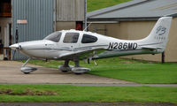 N286MD @ EGBJ - Cirrus SR22 noted at Gloucestershire Airport  UK in Sept 2008 - by Terry Fletcher