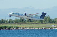 C-GLQE @ CYTZ - Porter Airlines - Taking Off - by David Burrell