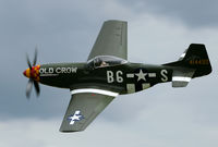 N167F @ EGSU - The pilot is definately highly concentrated on its low and tight turn.