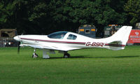 G-BSRI @ EGBP - 1992 Lancair 235 on display at Kemble 2008 - Saturday - Battle of Britain Open Day - by Terry Fletcher
