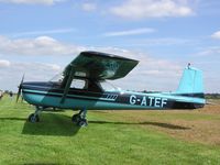 G-ATEF @ EGBT - Cessna 150 visiting Turweston fly-in - by Simon Palmer