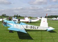 G-BGLF @ EGBT - Evans VP-1 taxying in at the fly-in - by Simon Palmer