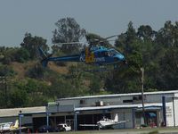 N315TV @ POC - News crew landing at Brackett - by Helicopterfriend